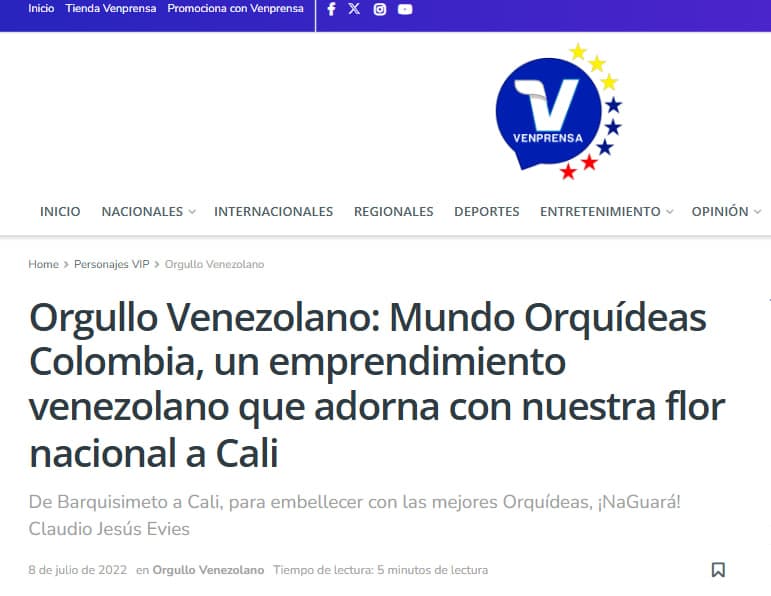 Mundo Orquídeas Colombia